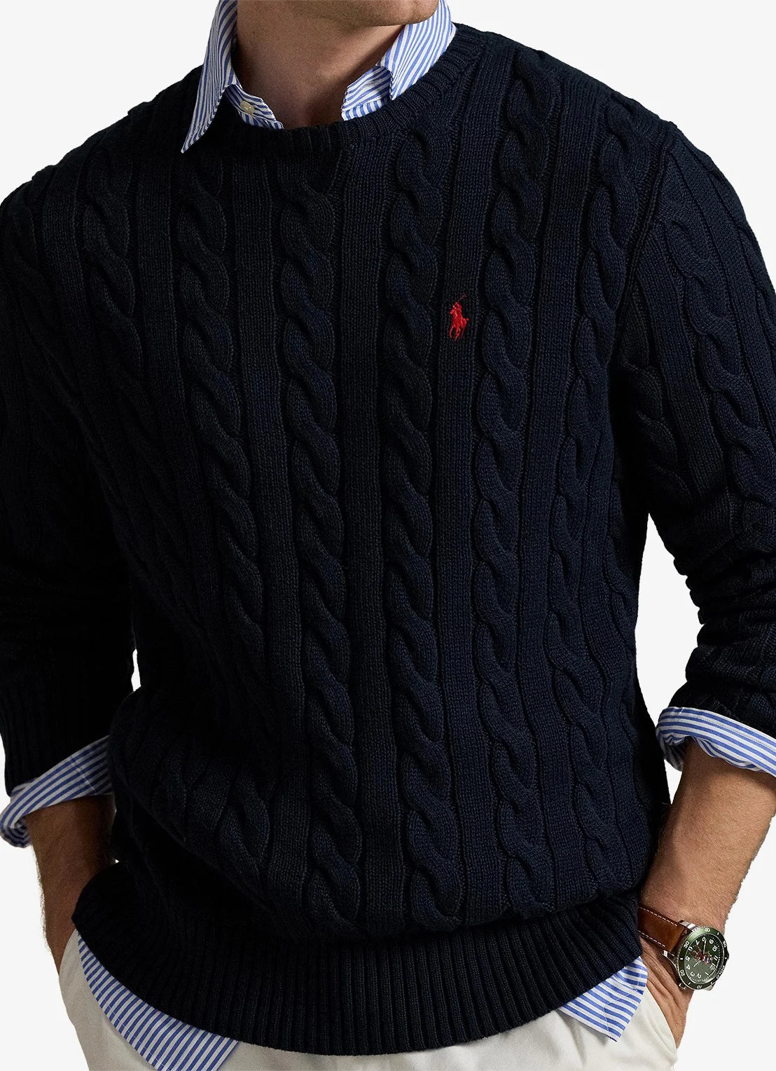 Cable-Knit Cotton Jumper