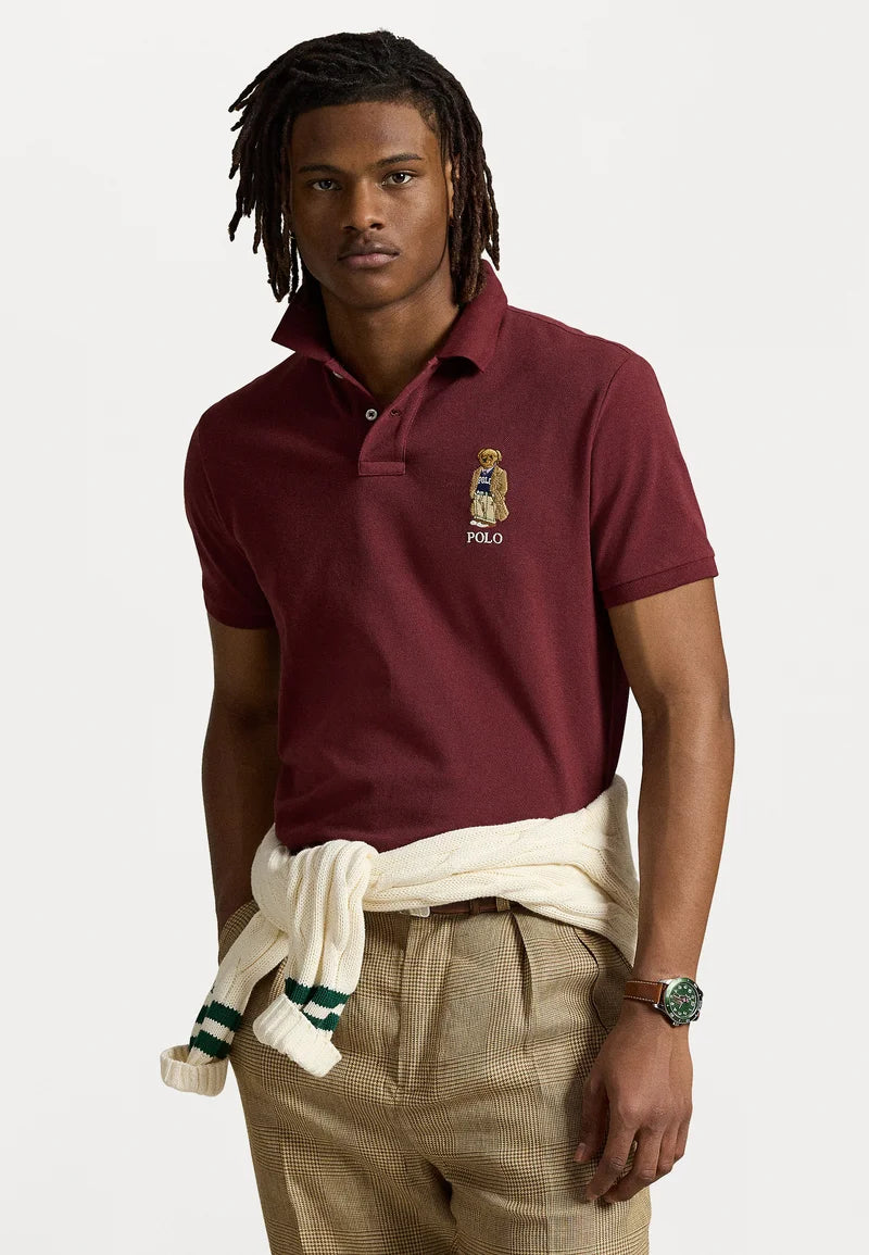 Polo Bear Mesh Polo Shirt