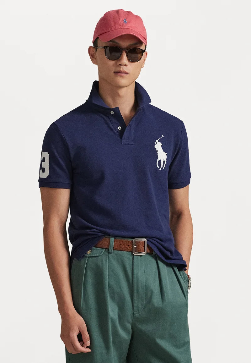 Custom Slim Fit Mesh Polo