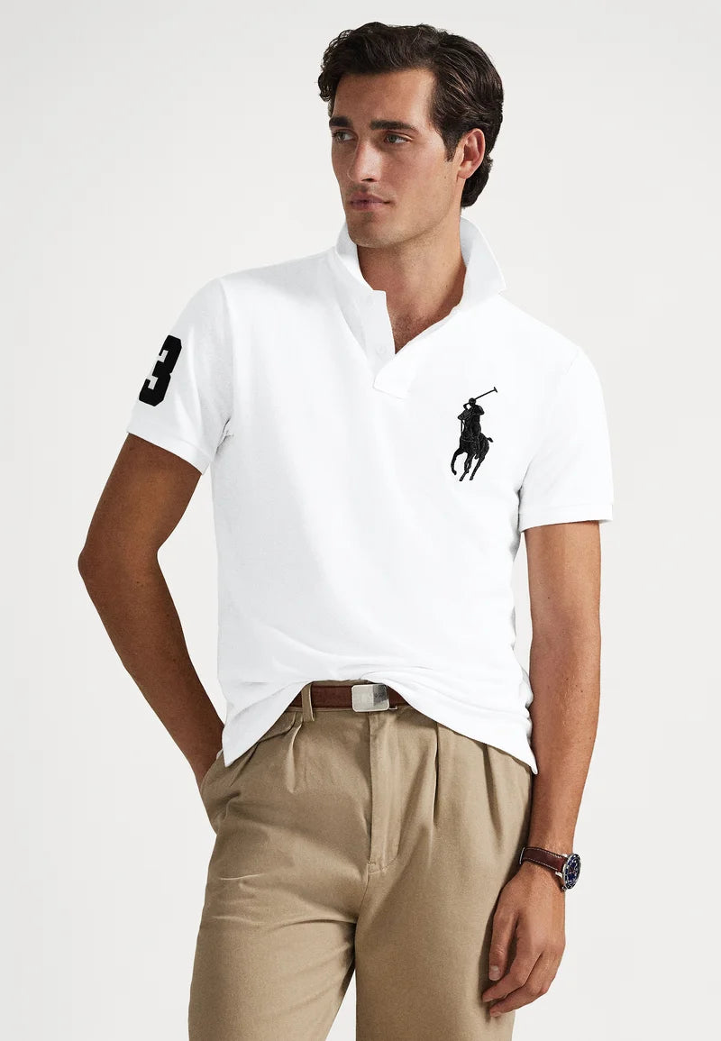 Custom Slim Fit Mesh Polo