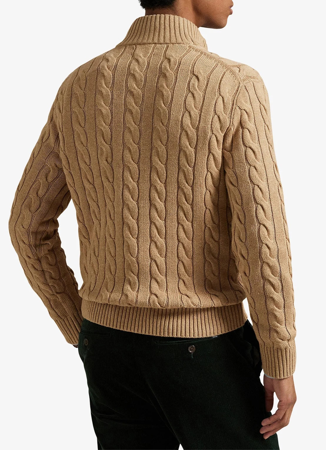 Cable-Knit Cotton Quarter-Zip