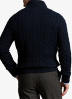 Cable-Knit Cotton Quarter-Zip