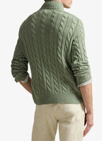 Cable-Knit Cotton Quarter-Zip