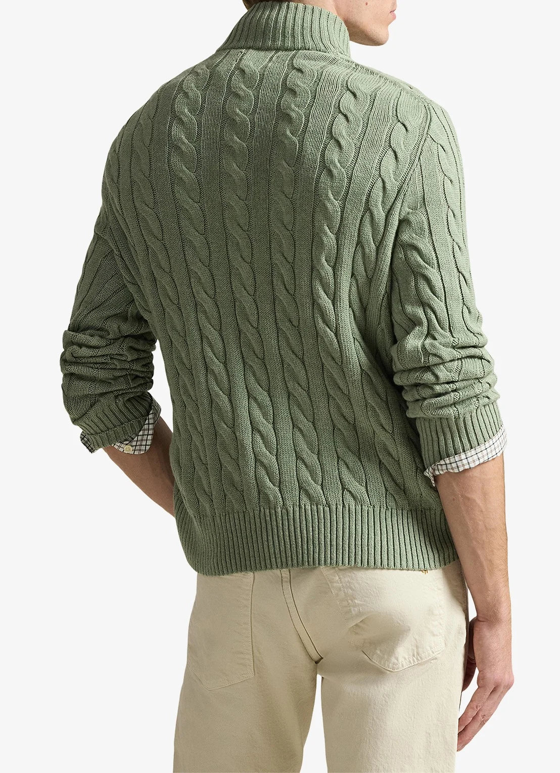 Cable-Knit Cotton Quarter-Zip