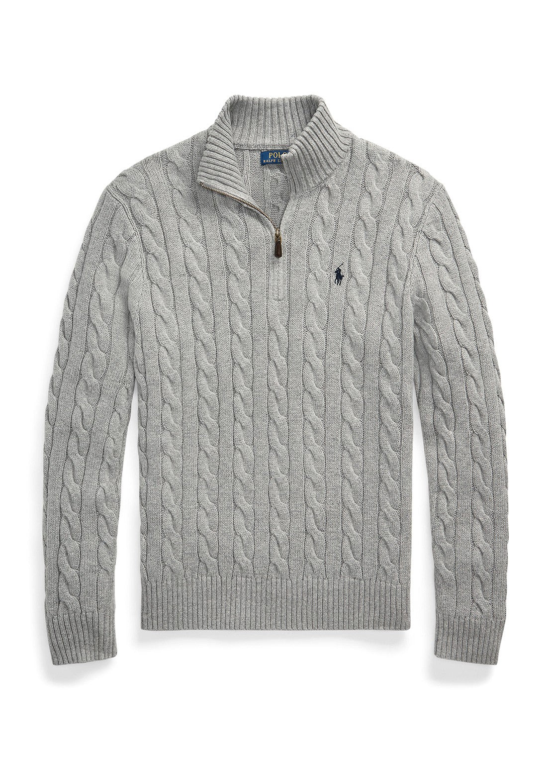 Cable-Knit Cotton Quarter-Zip