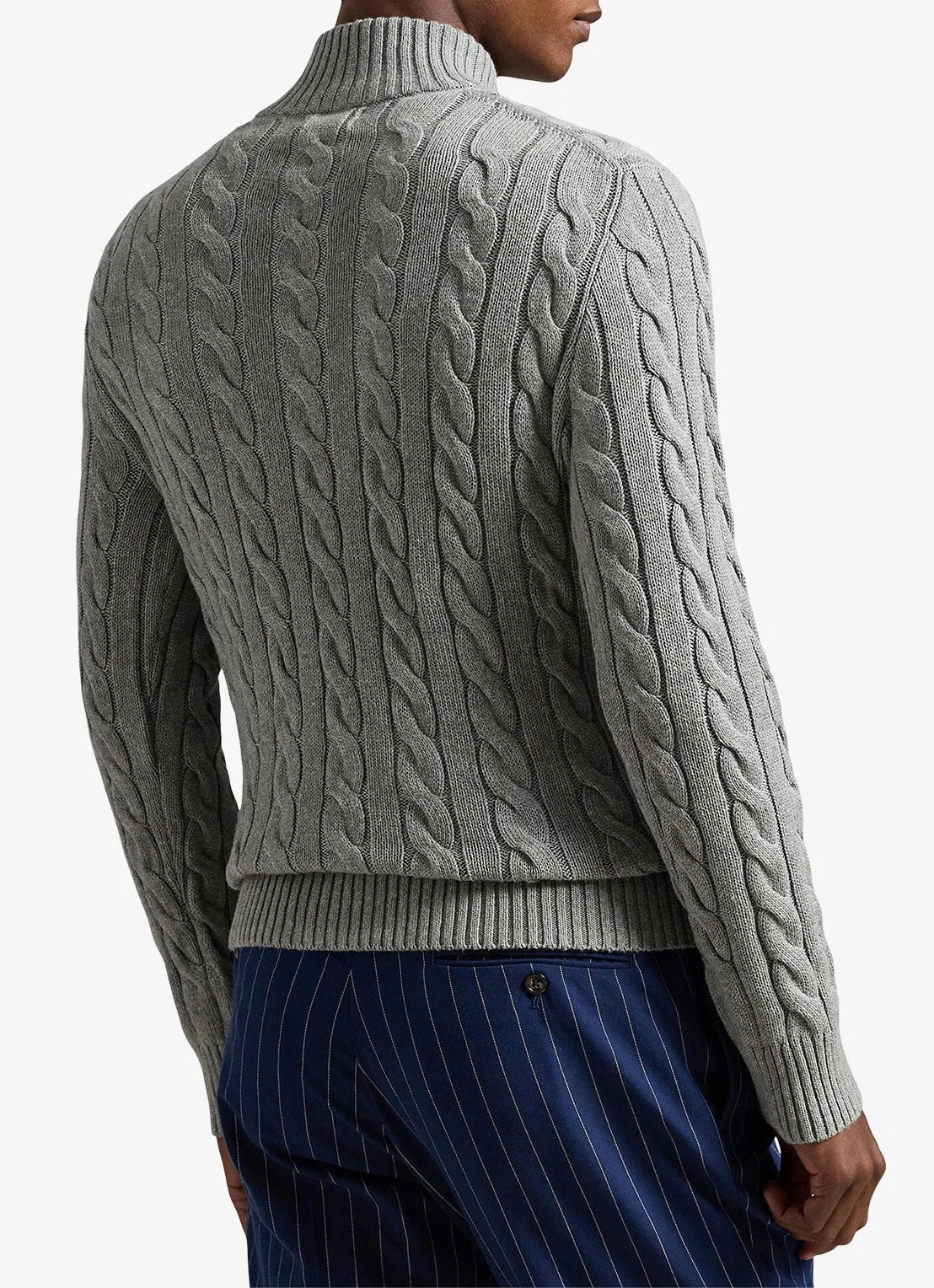 Cable-Knit Cotton Quarter-Zip
