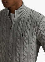 Cable-Knit Cotton Quarter-Zip