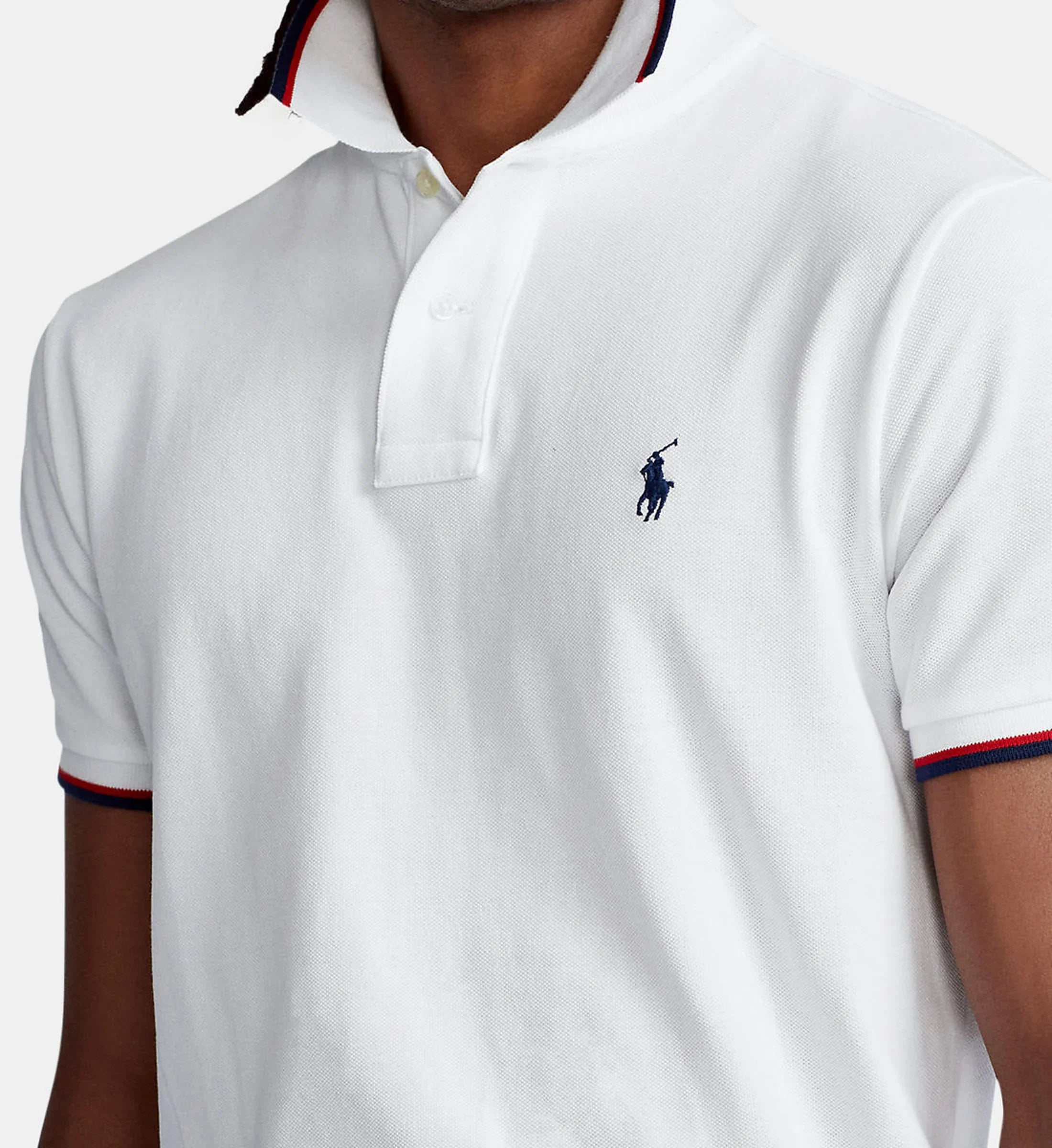 Custom Slim Fit Mesh Polo Shirt