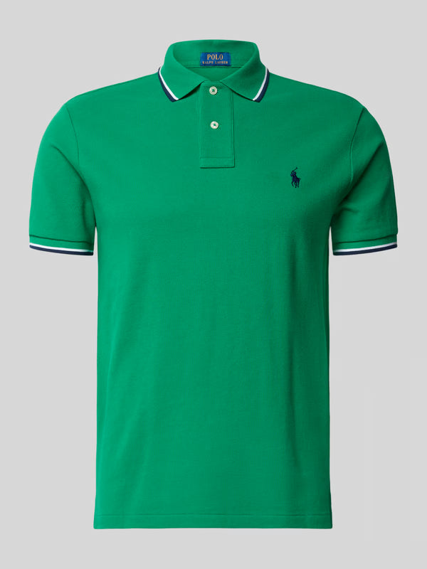 Custom Slim Fit Mesh Polo Shirt
