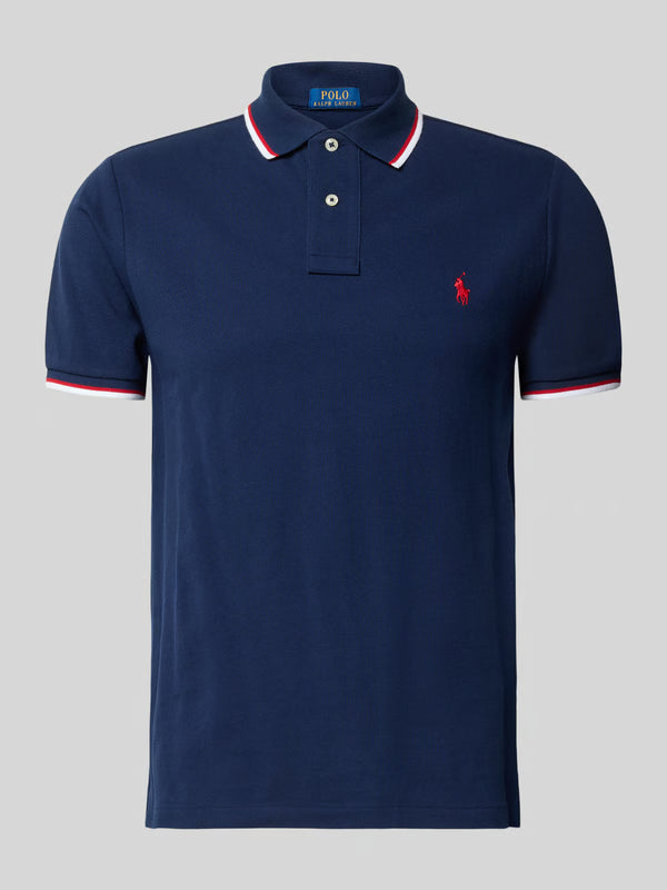 Custom Slim Fit Mesh Polo Shirt