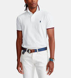 Custom Slim Fit Mesh Polo Shirt