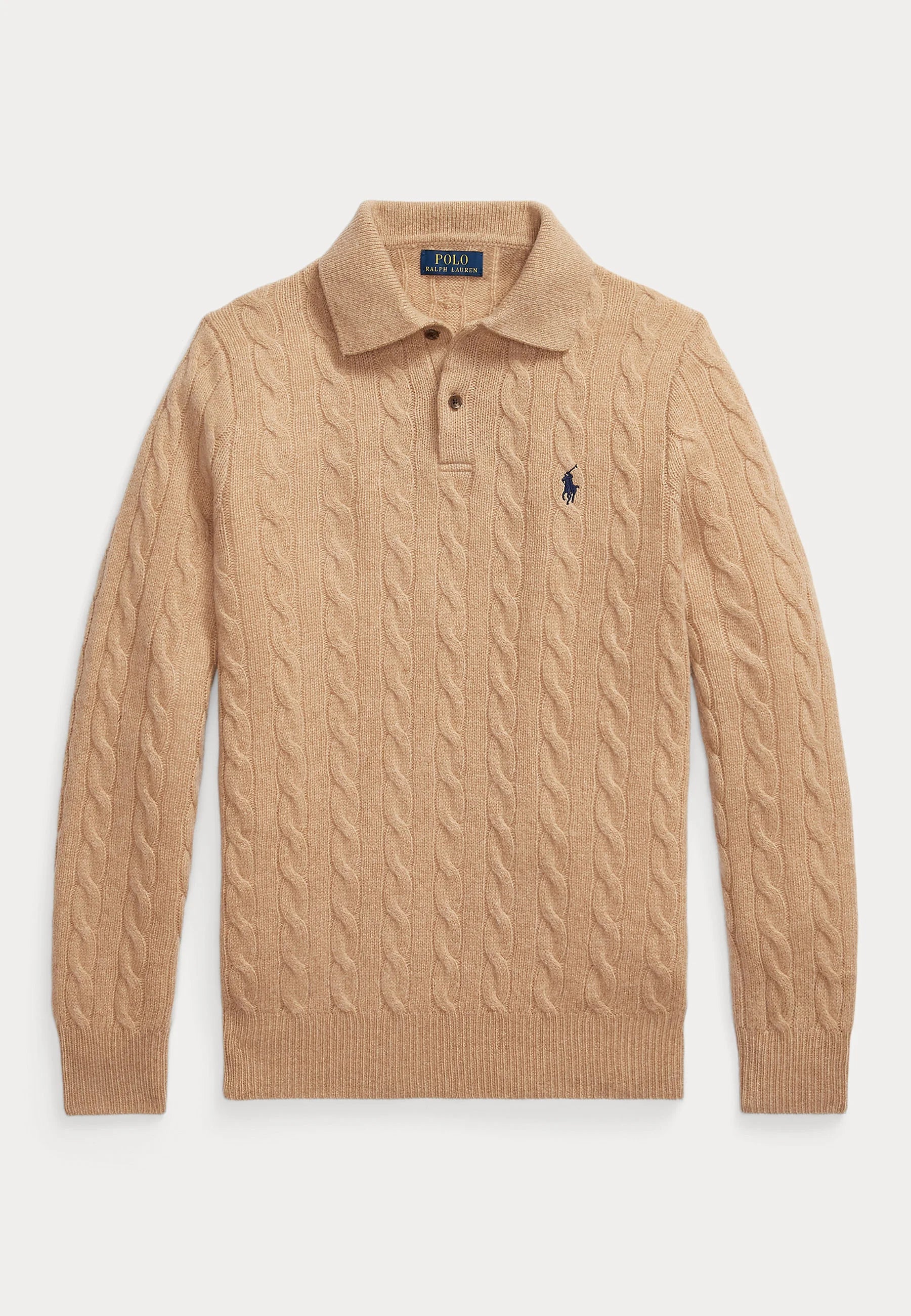 Wool–Cashmere Cable-Knit Jumper