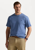 Striped Jersey Crewneck T-Shirt